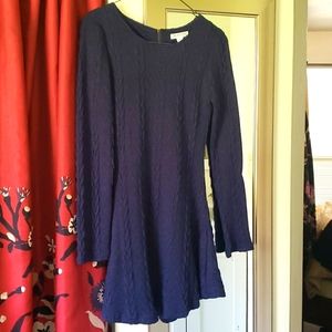 Navy Blue Sweater Dress
